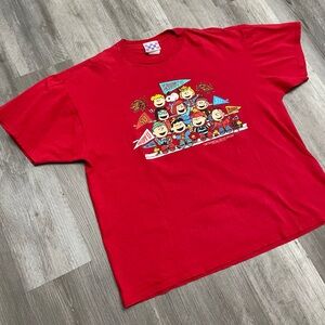 Rare 1970s Peanuts Design Snoopy All Characters Charlie Brown Shirt Size 3xl